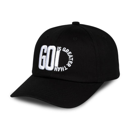 Black GodIsGreaterThan Baseball Cap – Faith, Style, and Comfort Combined