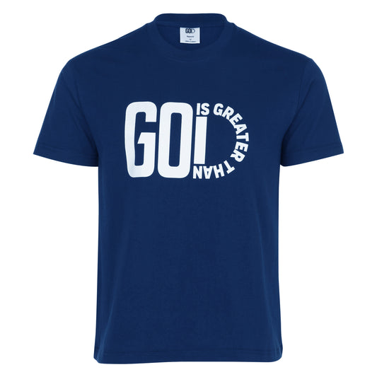 Blue - GodIsGreaterThan Bold Statement Tee