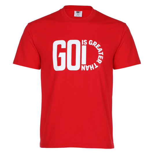 Red - GodIsGreaterThan Bold Statement Tee