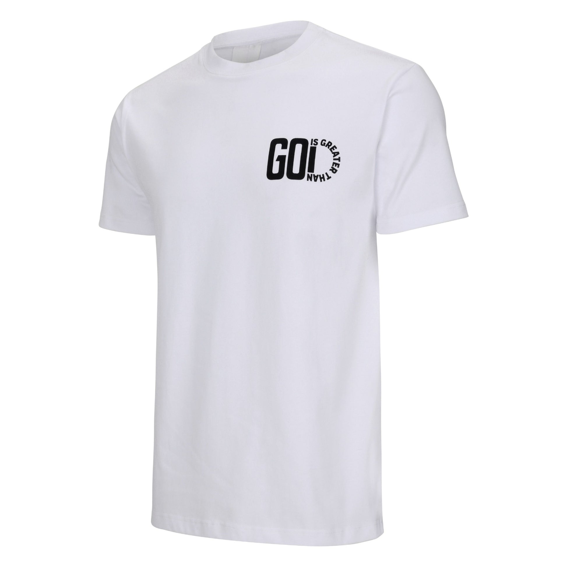 God is GreaterThan pocket logo - White - God is Greater Than Apparel