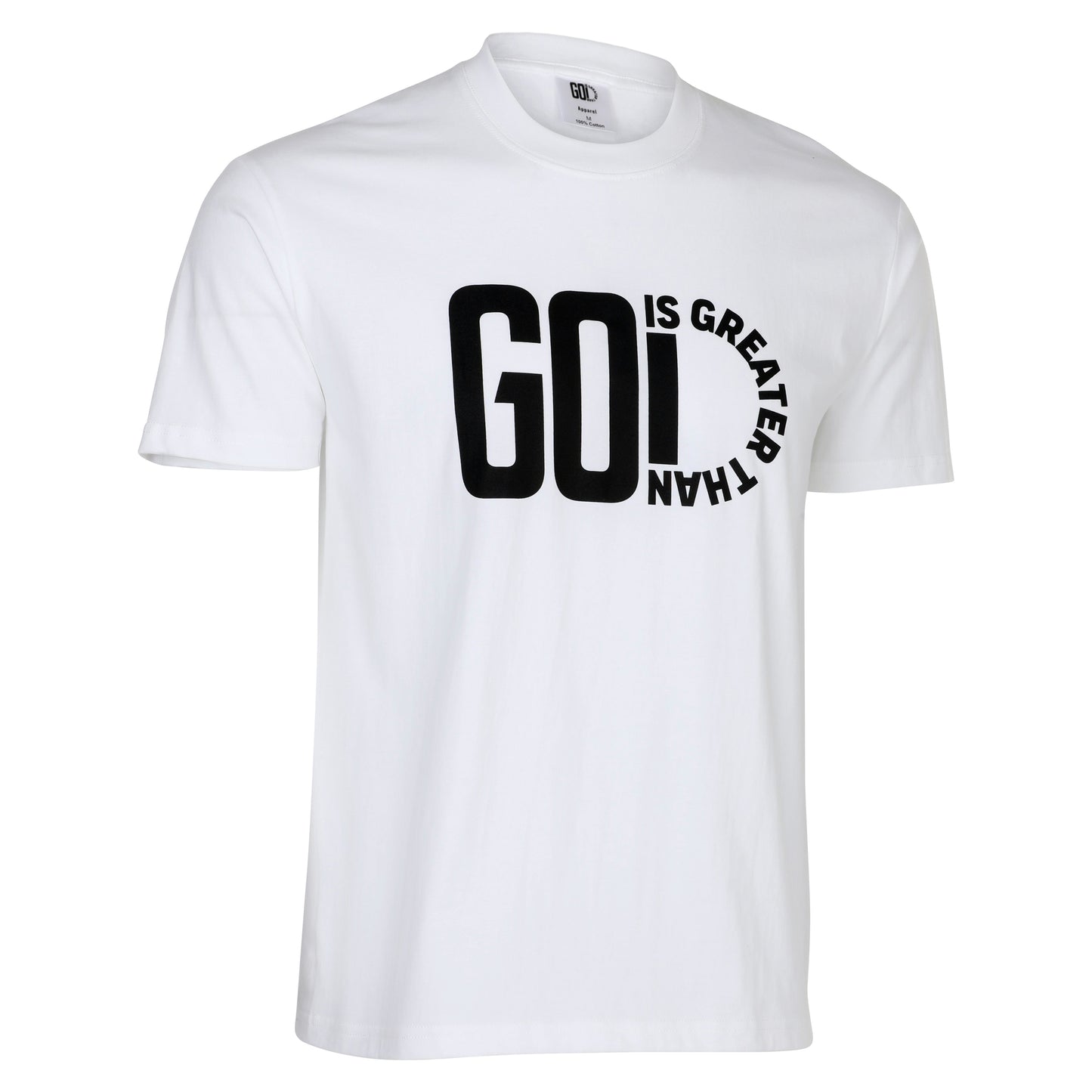 White - GodIsGreaterThan Bold Statement Tee